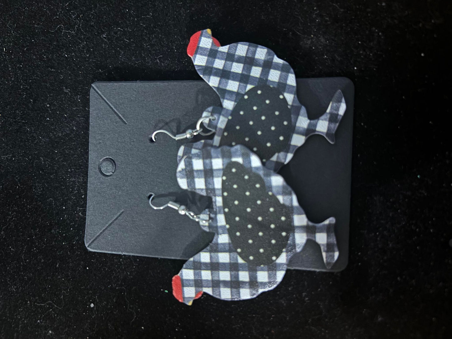 Chicken Themed Dangle Earrings