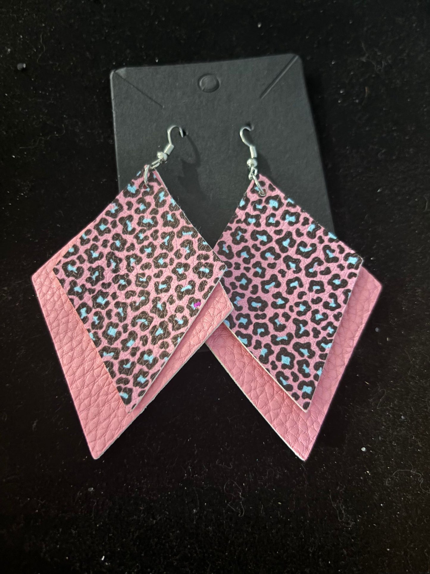 Animal Print Dangle Earrings